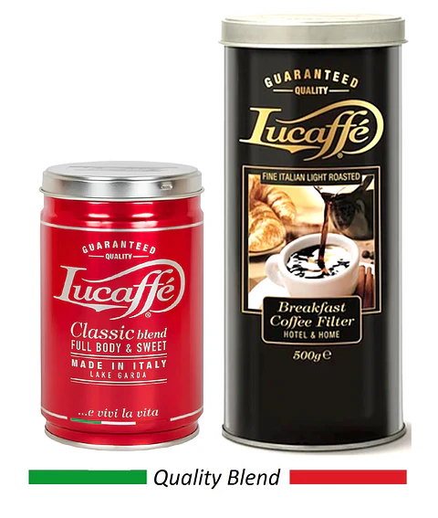 Café Italo Lucaffe ﻿Breakfast y Classic Molido (500 y 250 gr)