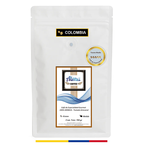 Café Gourmet Especialidad Colombia 100% Arábica 500 gr