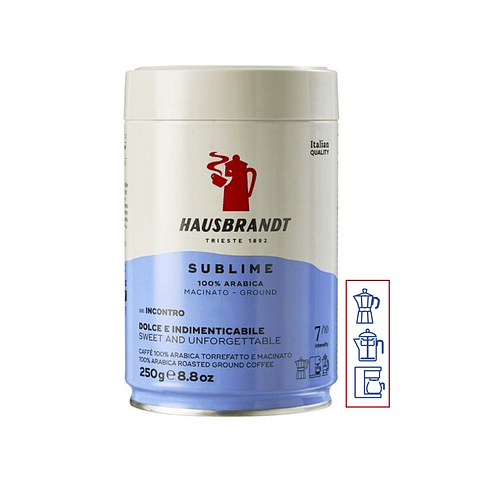 Café Hausbrandt 100% Arábica Variedades Sublime Espresso o Descafeinado 