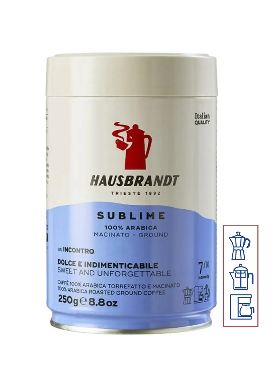 Café Hausbrandt 100% Arábica Variedades Sublime Espresso o Descafeinado  3