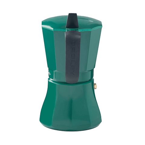 Cafetera Moka Italiana Express Petra Verde Inducción Oroley 6 Tazas