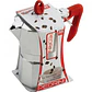 Cafetera Italiana PEDRINI Moka 3 tazas espresso mango rojo - Miniatura 2