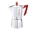Cafetera Italiana PEDRINI Moka 6 tazas espresso mango rojo