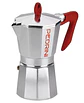 Cafetera Italiana PEDRINI Moka 9 tazas mango rojo - Miniatura 2