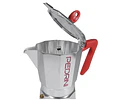 Cafetera Italiana PEDRINI Moka 9 tazas mango rojo