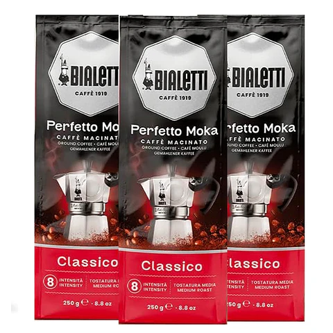 Café Bialetti Molido Perfetto Moka Classico 3 unidades x 250 gr 