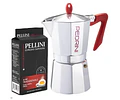 Cafetera Italiana PEDRINI Moka 6 tazas espresso y Café Molido Italiano Pellini Espresso 250gr