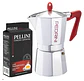 Cafetera Italiana PEDRINI Moka 6 tazas espresso y Café Molido Italiano Pellini Espresso 250gr - Miniatura 1