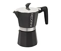 Cafetera Italiana PEDRINI Moka 6 tazas espresso Negra