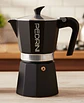 Cafetera Italiana PEDRINI Moka 6 tazas espresso Negra - Miniatura 3