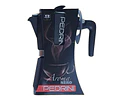 Cafetera Italiana PEDRINI Moka 6 tazas espresso Negra