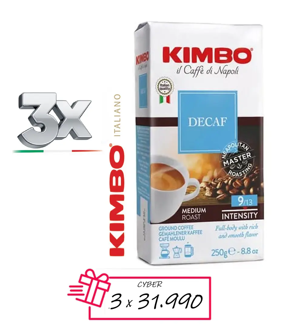 Café Kimbo Descafeinado Molido 3 unidades x 250 gr 2