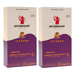 Cápsulas café Hausbrandt Intenso compatibles Nespresso ® (2 cajas)
