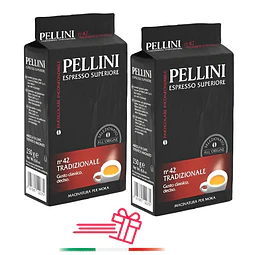 Café Molido Italiano Pellini Espresso 2 unidades X 250 gr Bloque