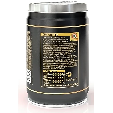 Café Lucaffe Mr Exclusive Molido Lata 100% Arábica 250 gr