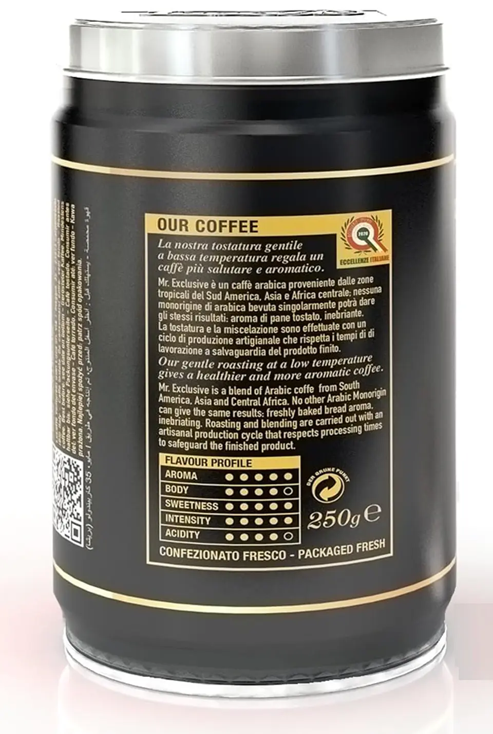Café Lucaffe Mr Exclusive Molido Lata 100% Arábica 250 gr 2