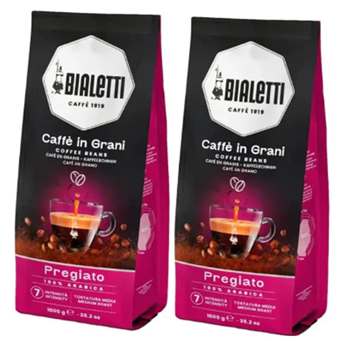 Café Bialetti Classico Intenso o Pregiato en Grano presentación 1Kg 