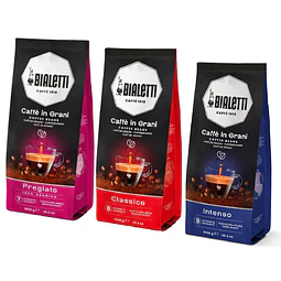 Pack Café Bialetti 2 o 3 unidades de 1 Kg Classico, Intenso o Pregiato Grano 