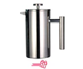 Cafetera Prensa Francesa 1 lt Acero Inoxidable de Doble Pared