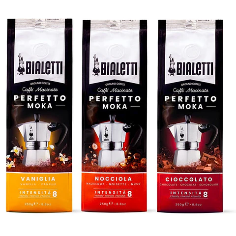 Café Bialetti Molido Perfetto Moka 3 Sabores de 250 gr