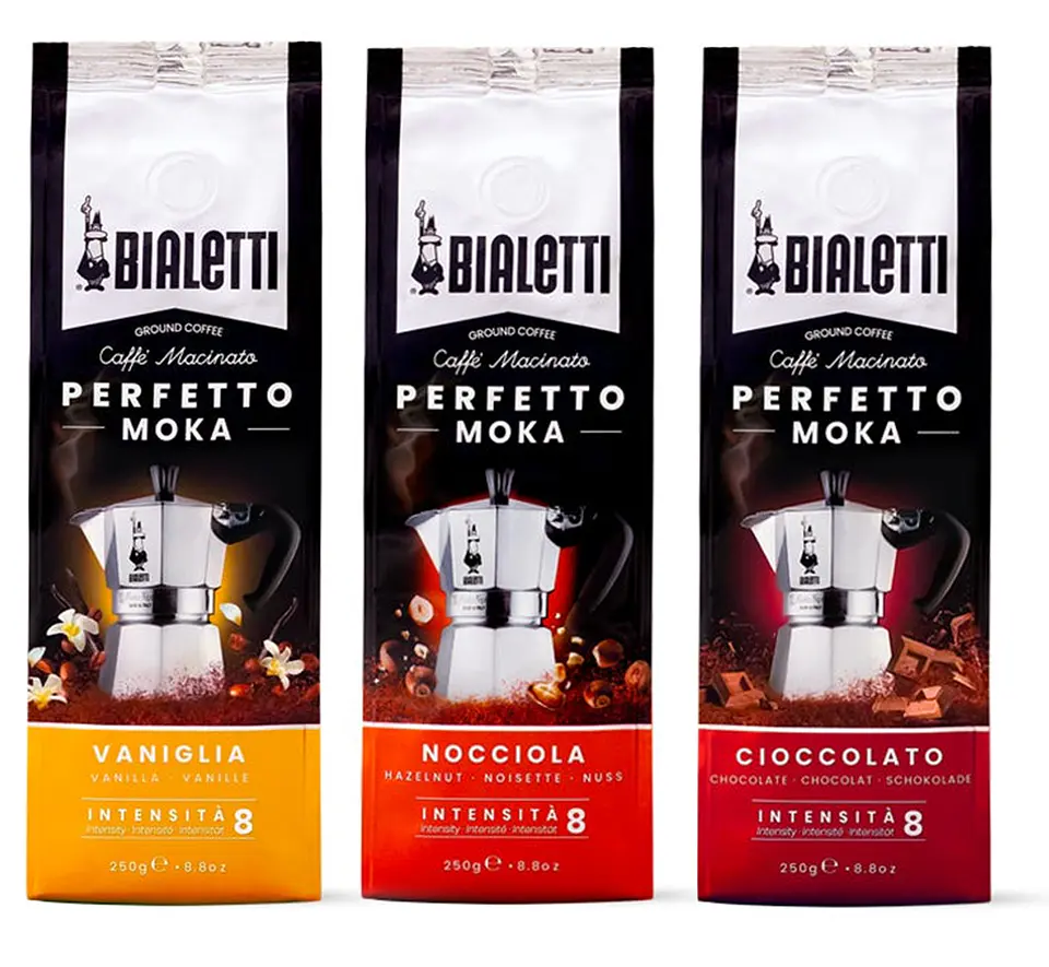 Café Bialetti Molido Perfetto Moka 3 Sabores de 250 gr 2