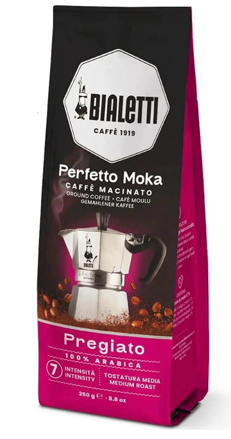 Café Bialetti Molido Perfetto Moka Delicado 3 unidades x 250 gr Arábica 100% 7