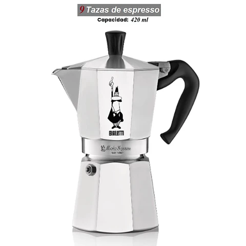 Cafetera Italiana BIALETTI Moka Express 9 tazas 420 ml