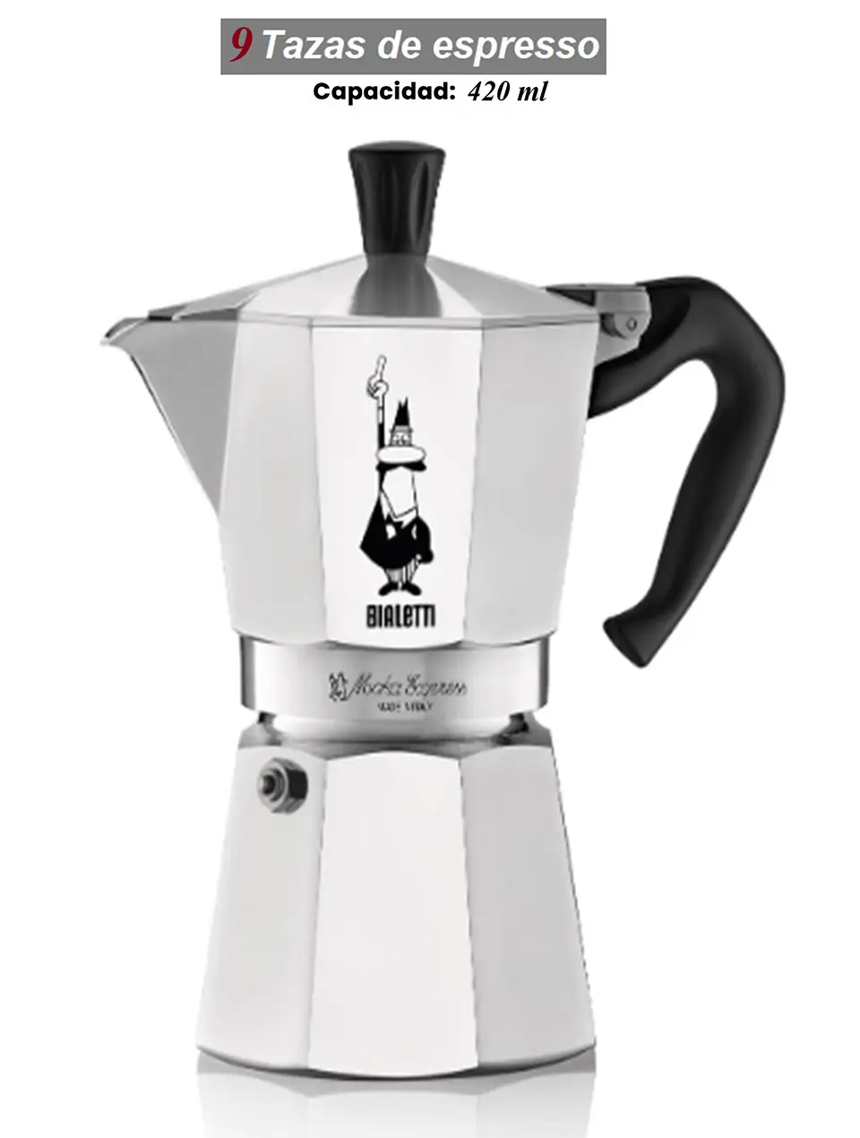 Cafetera Italiana BIALETTI Moka Express 9 tazas 420 ml 1