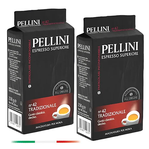 Café Molido Italiano Pellini Espresso 2 unidades X 250 gr Bloque