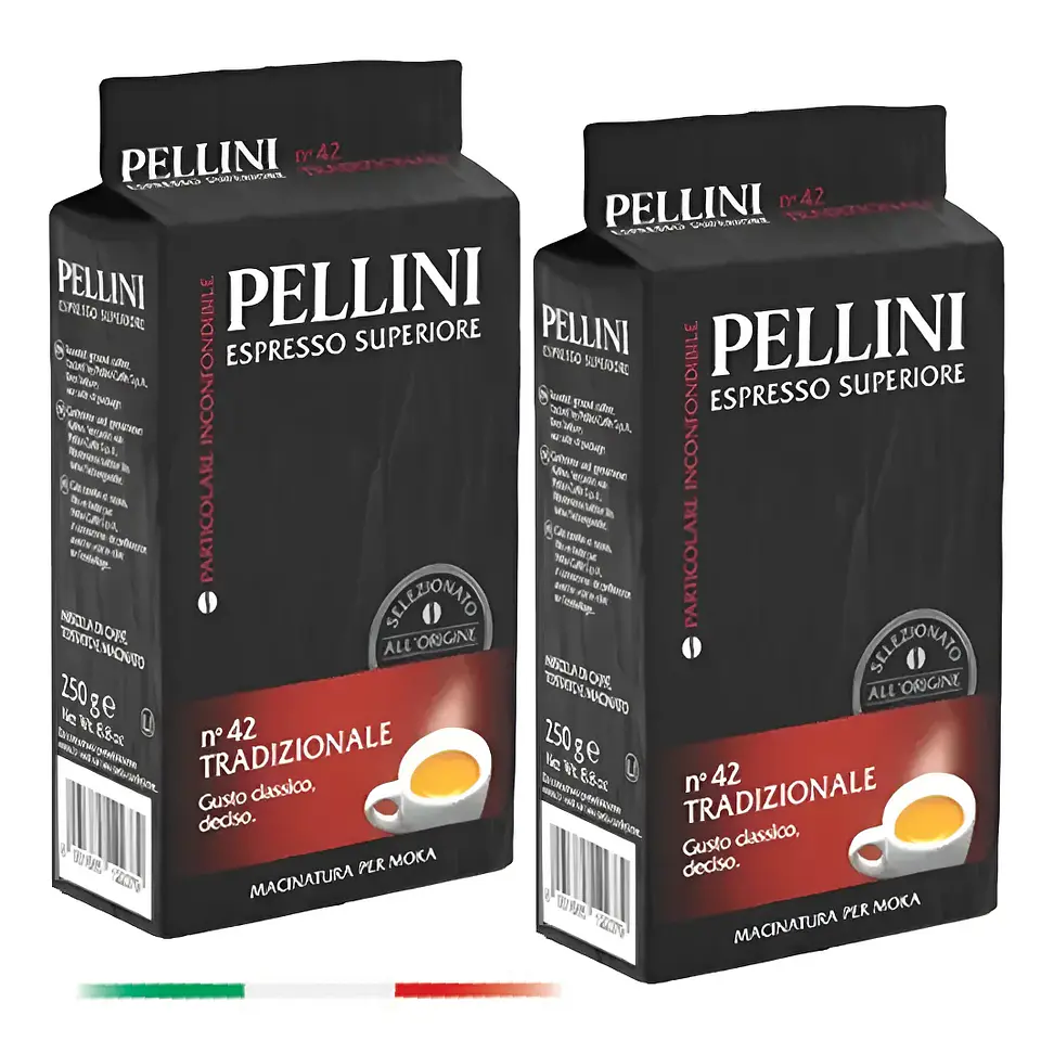 Café Molido Italiano Pellini Espresso 2 unidades X 250 gr Bloque 1
