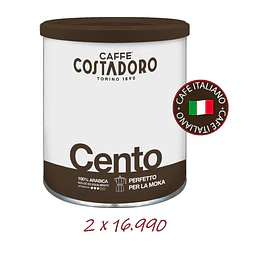Café Costadoro Italiano Cento Moka 100% arábica Molido 2x16.990