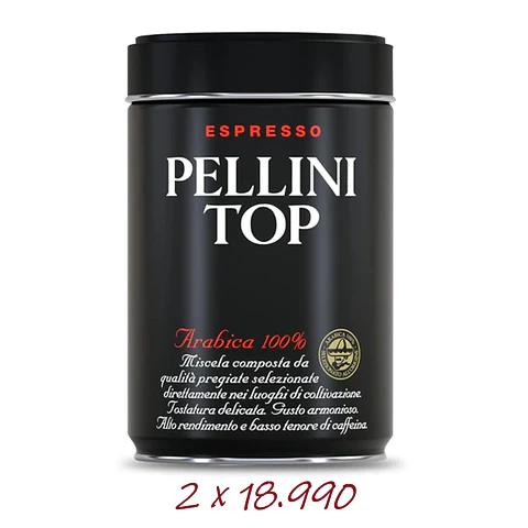 Café Molido Italiano Pellini Top Espresso Moka 100% arábica Molido