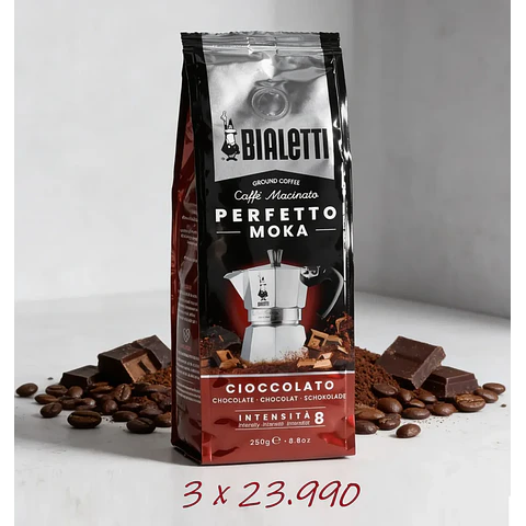 Café Bialetti Molido Perfetto Moka Chocolate 250 gr