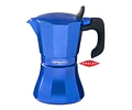 Cafetera Moka Italiana Express Petra Inducción Oroley 9 Tazas Azul o Verde