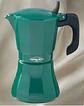 Cafetera Moka Italiana Express Petra Inducción Oroley 9 Tazas Azul o Verde - Miniatura 4