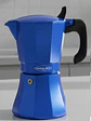Cafetera Moka Italiana Express Petra Inducción Oroley 9 Tazas Azul o Verde - Miniatura 3
