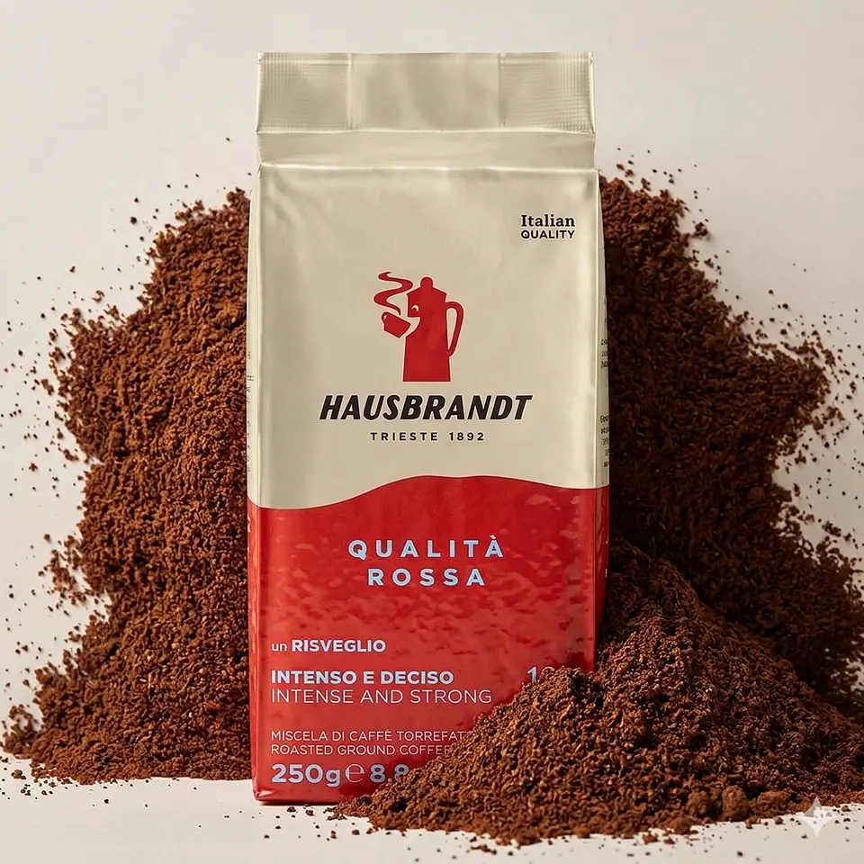 Café Hausbrandt Qualità Rossa (Tueste Italiano) Molido 250 gr 3