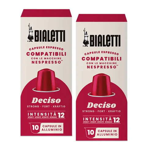 Cápsulas café BIALETTI Intenso Deciso compatibles Nespresso ® (2 cajas)