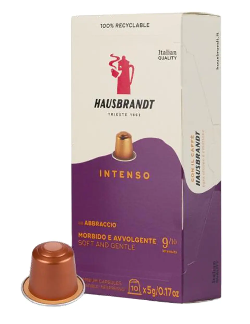 Cápsulas café Hausbrandt Intenso compatibles Nespresso ® (10 cajas) 4