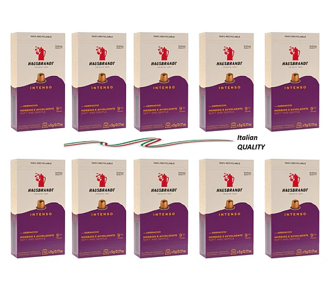 Cápsulas café Hausbrandt Intenso compatibles Nespresso ® (10 cajas)