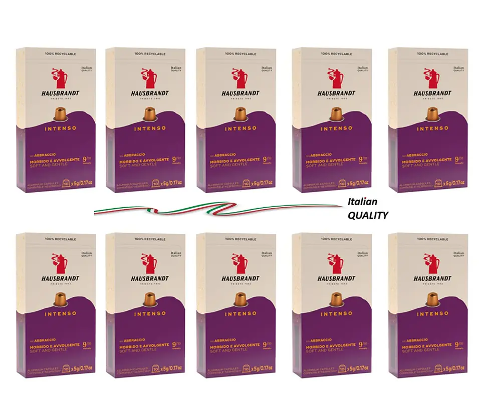 Cápsulas café Hausbrandt Intenso compatibles Nespresso ® (10 cajas) 1