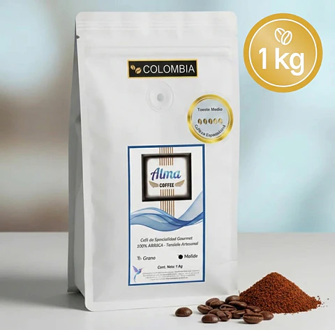 ☕️ Promoción Café de Especialidad Brasil o Colombia 100% Arábica "Tueste Medio" 1Kg 