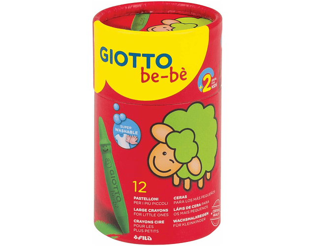GIOTTO BE-BE- SUPER CRAYONS W/12 - UN