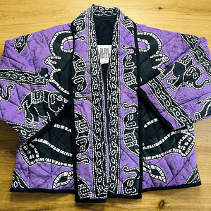 Chaqueta acolchada estilo Kimono Oversized 