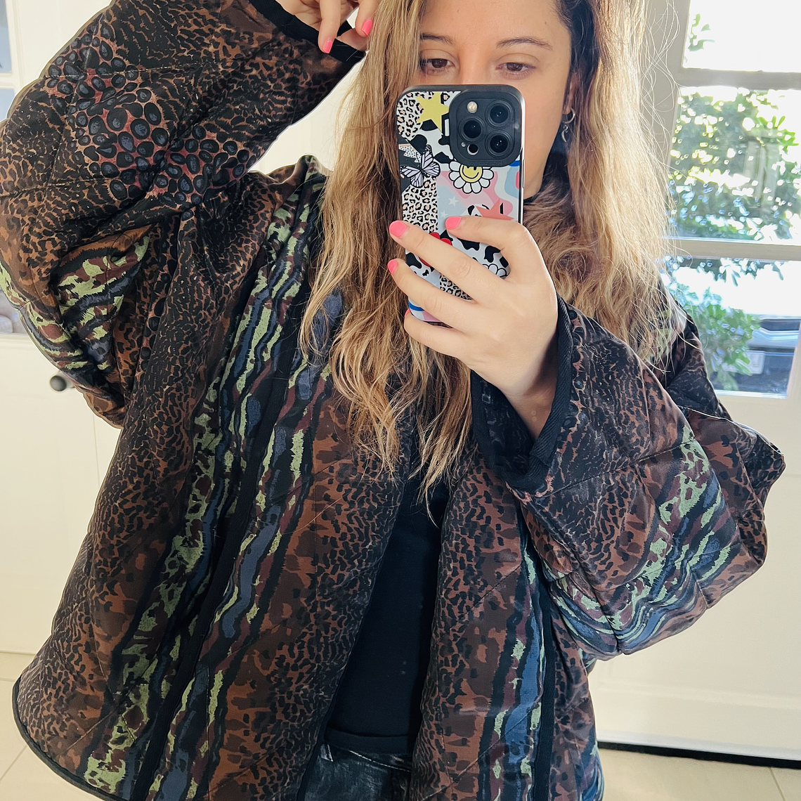 Chaqueta acolchada estilo kimono Oversized  4