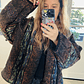 Chaqueta acolchada estilo kimono Oversized  - Miniatura 4