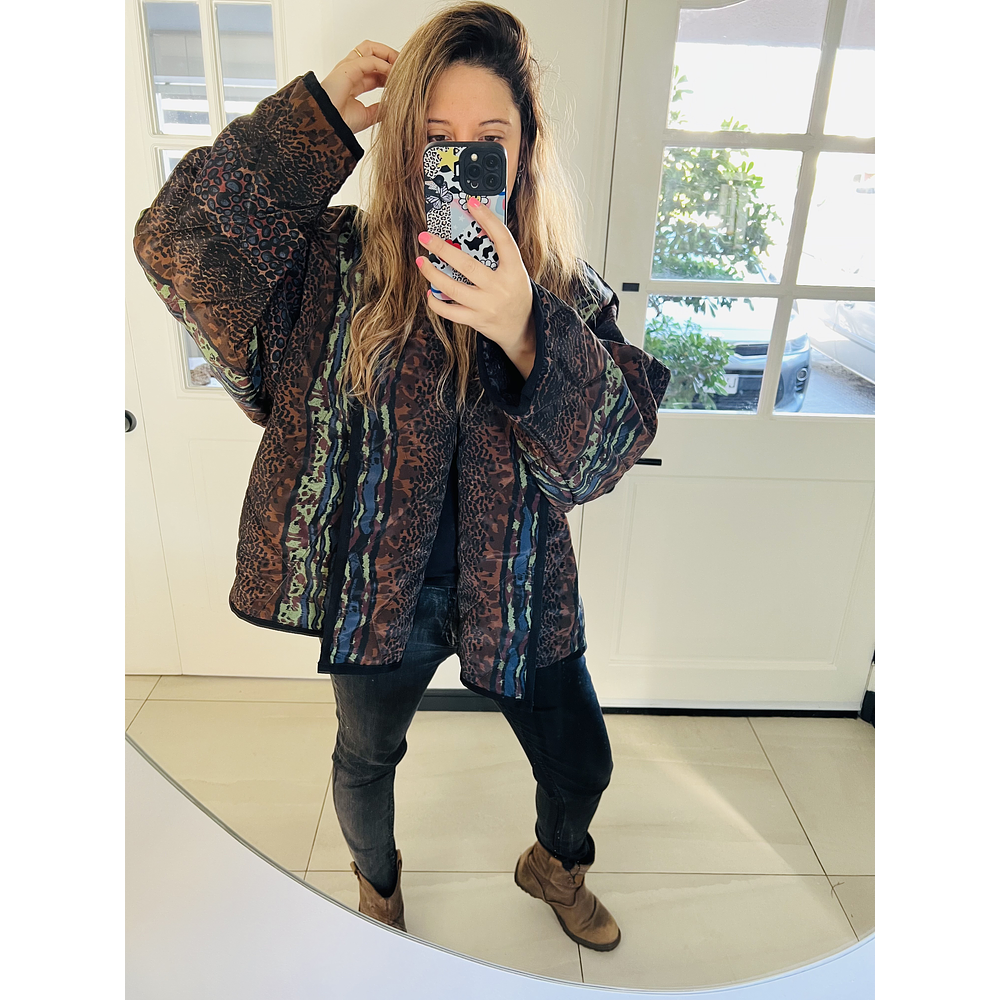 Chaqueta acolchada estilo kimono Oversized 