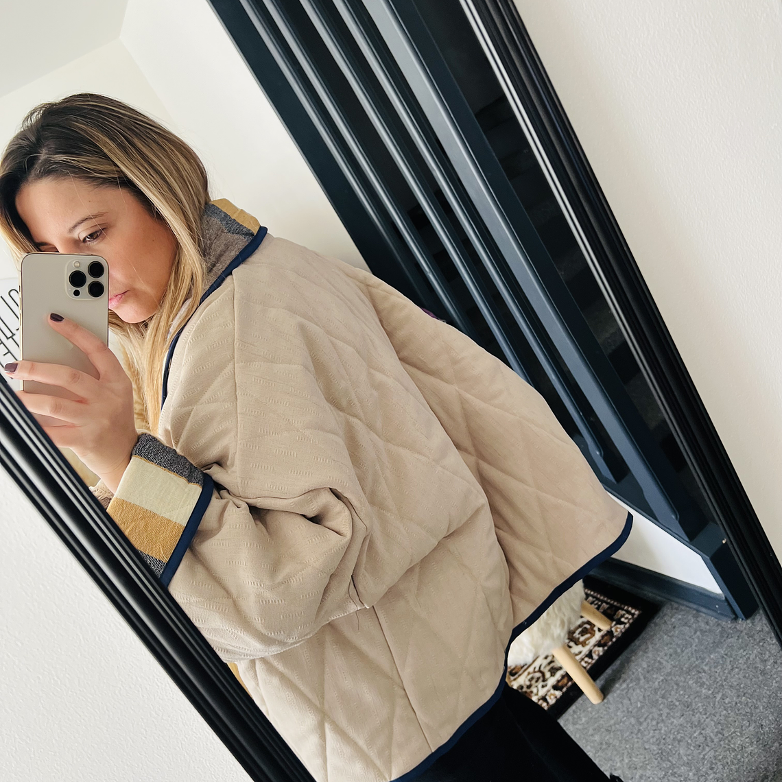 Chaqueta acolchada estilo kimono Oversized  4