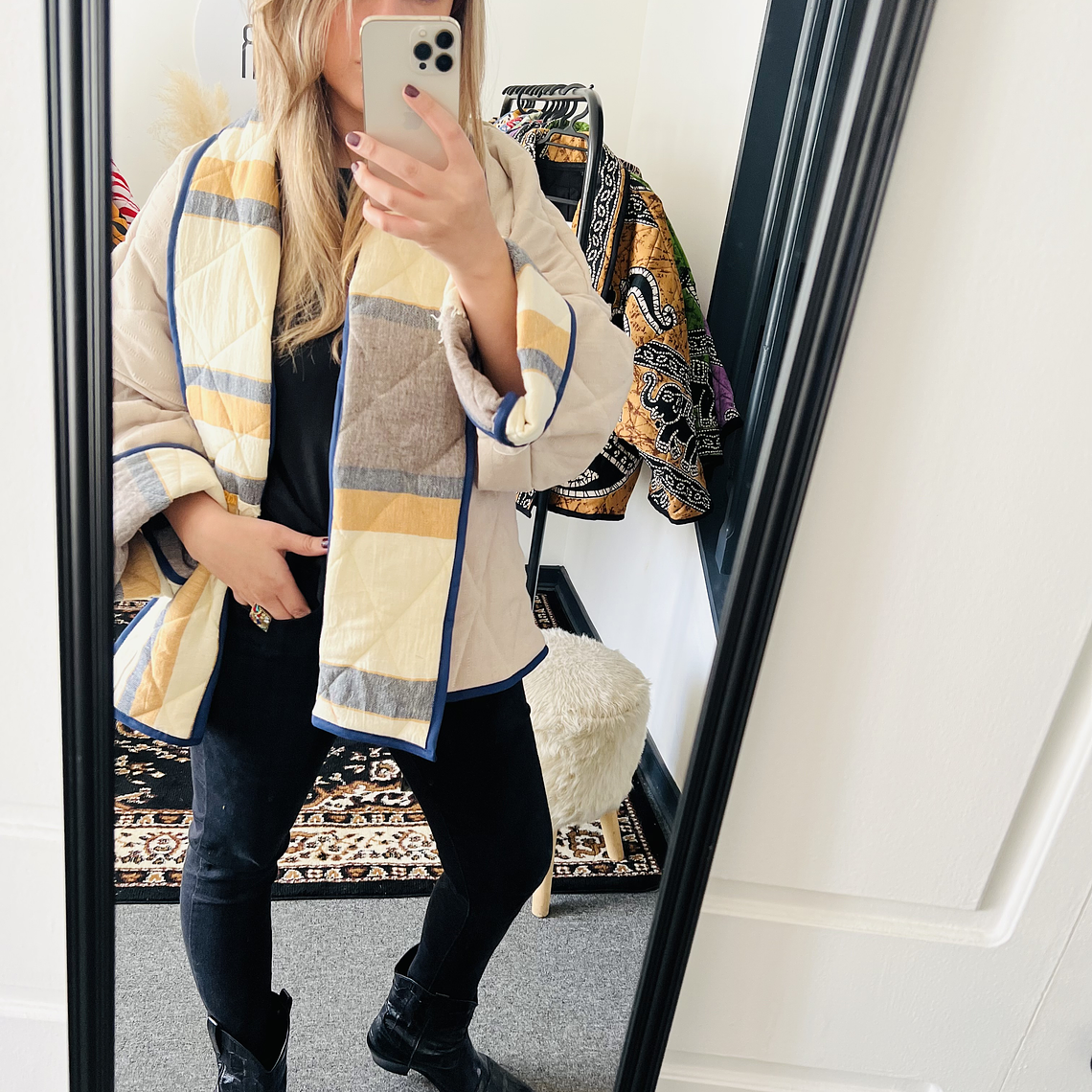 Chaqueta acolchada estilo kimono Oversized  5