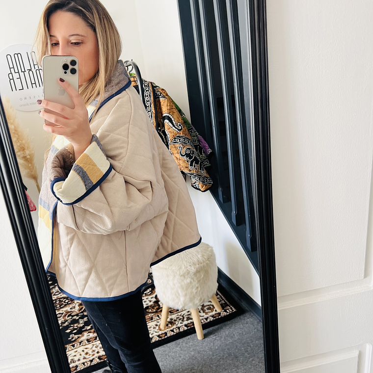 Chaqueta acolchada estilo kimono Oversized  6